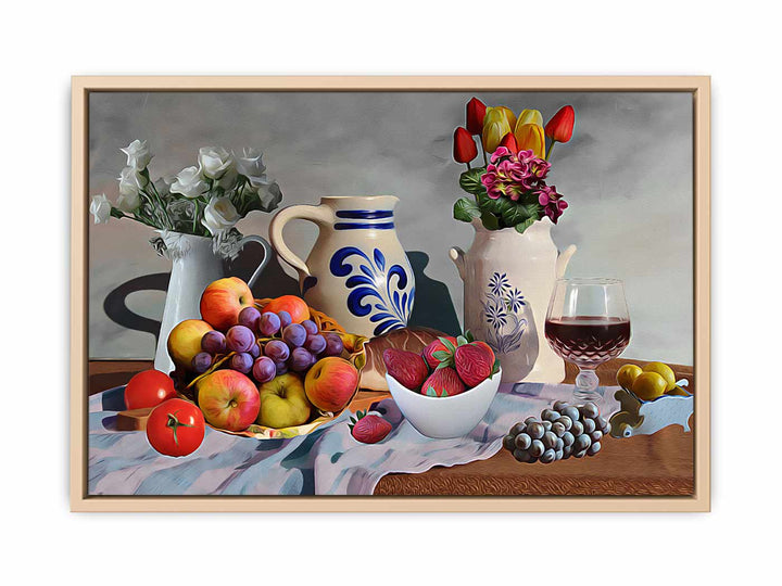 Still Life Grapes Painting 