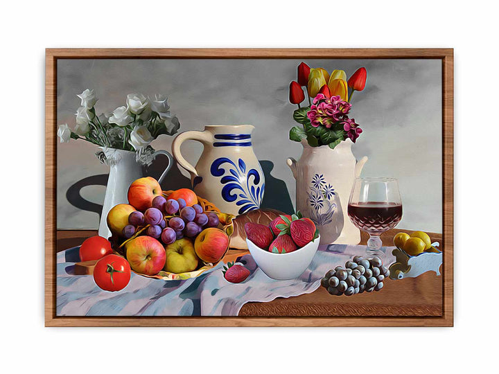 Still Life Grapes Painting 
