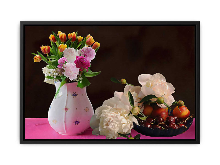 Flower Vase Still Life Painting 