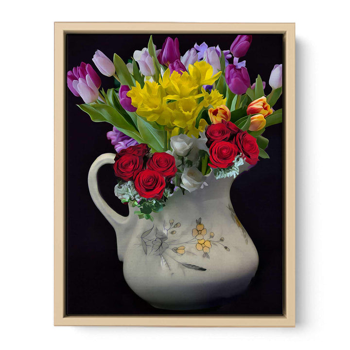 Colorful Flower  and Vase Painting 