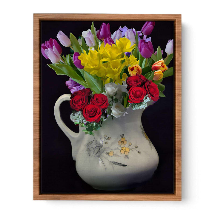 Colorful Flower  and Vase Painting 