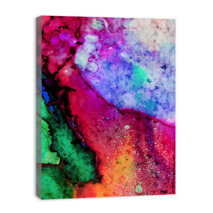 Red Blue  Green Abstract Painting 