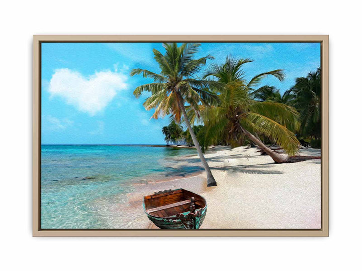Palm Tree Ocean  Painting 