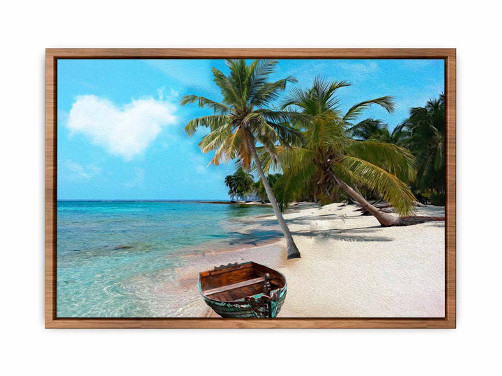 Palm Tree Ocean  Painting 