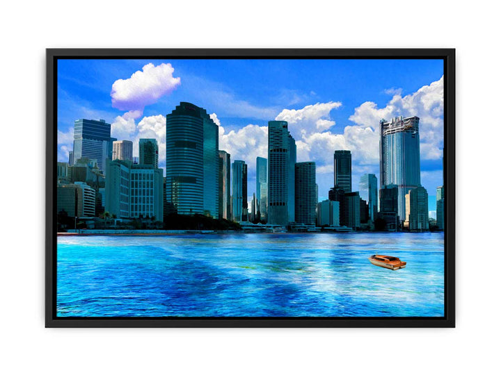 Brisbane  River side  Painting 