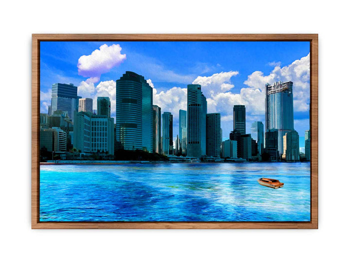 Brisbane  River side  Painting 