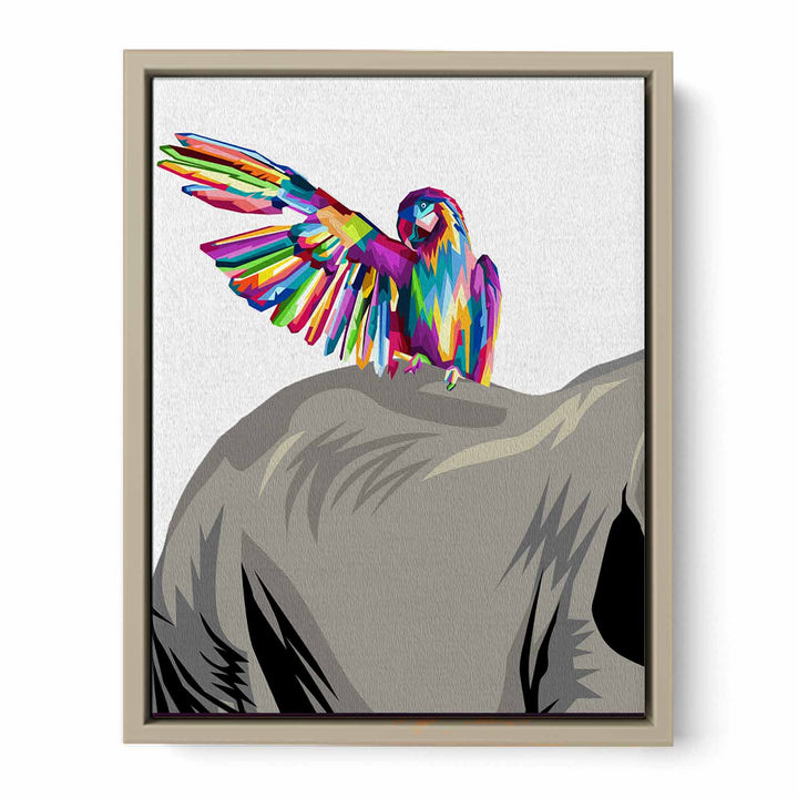 Elephant Parrot Painting 