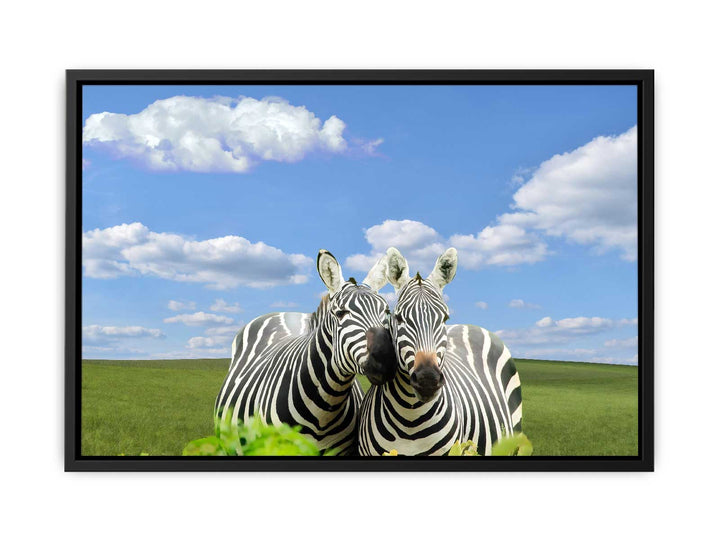 Black White Zebra Painting 