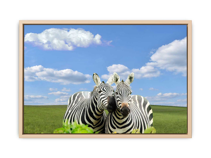 Black White Zebra Painting 