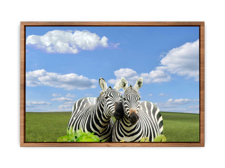 Black White Zebra Painting 