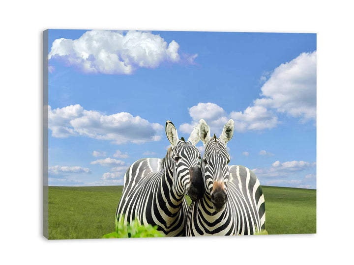 Black White Zebra Painting 
