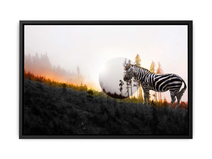 Zebra Moon Painting 