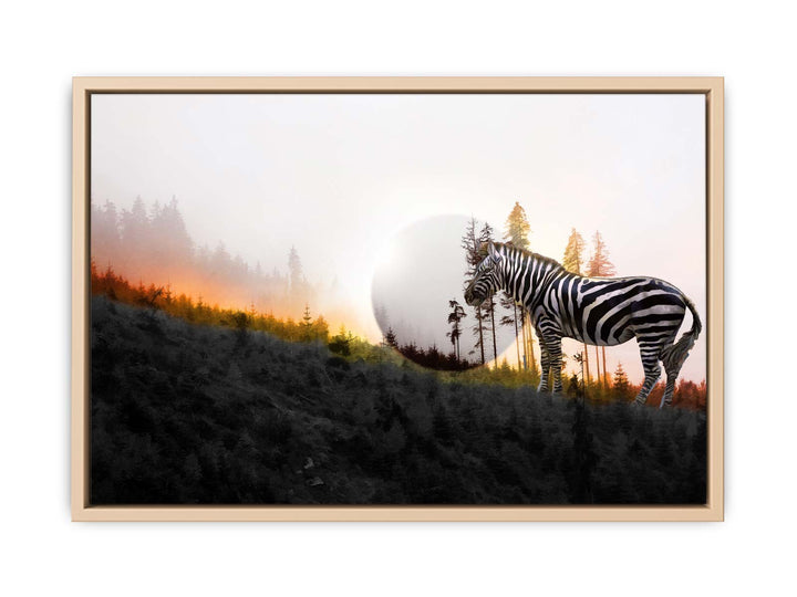 Zebra Moon Painting 