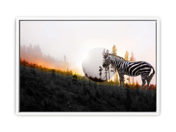 Zebra Moon Painting 