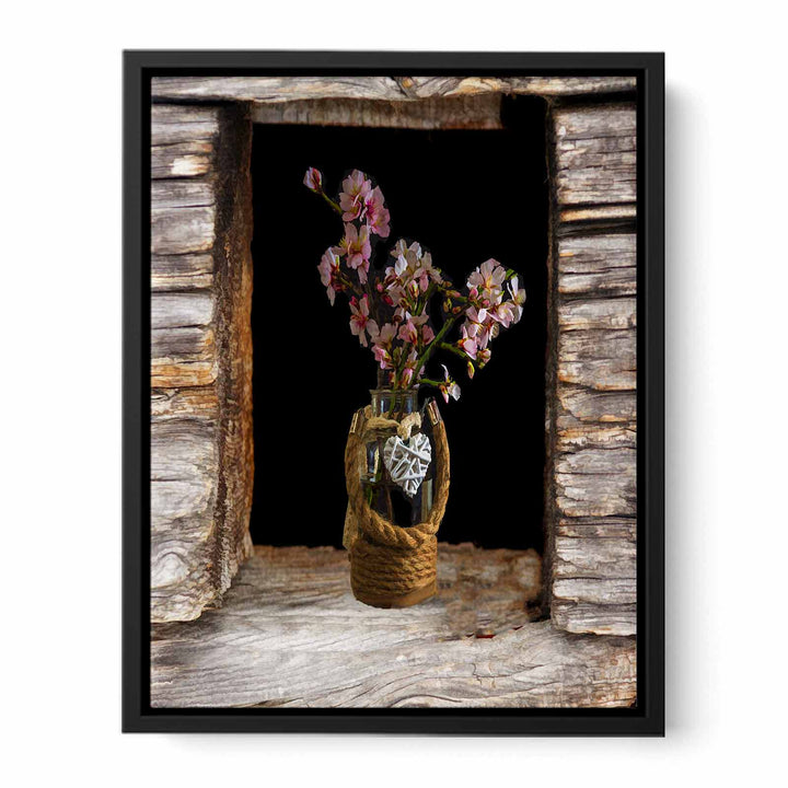Flower Vase  Vintage Painting 
