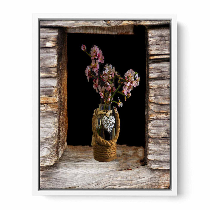 Flower Vase  Vintage Painting 