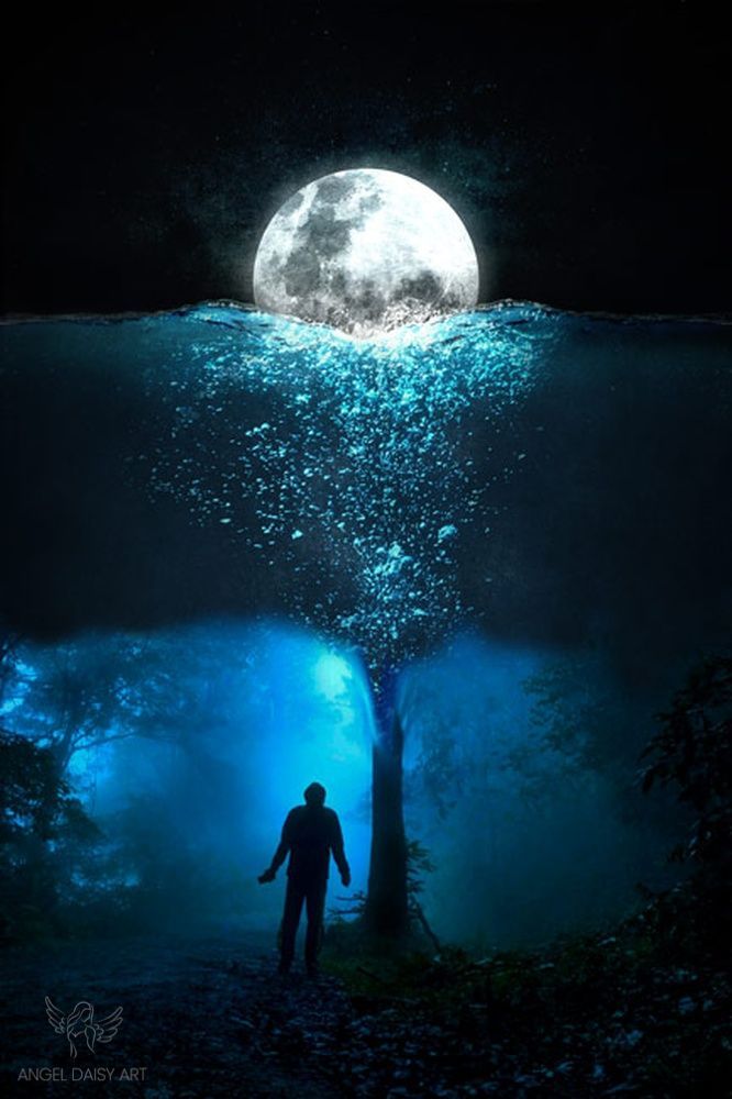 Man  underwater Painting