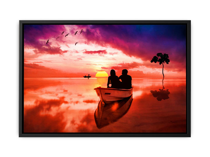 Couple  Love Boat Painting 