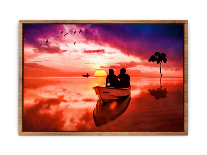 Couple  Love Boat Painting 