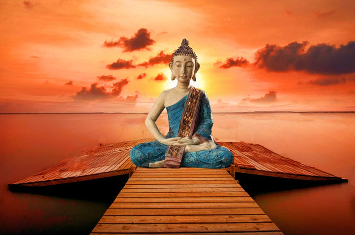 Sunrise Buddha Painting