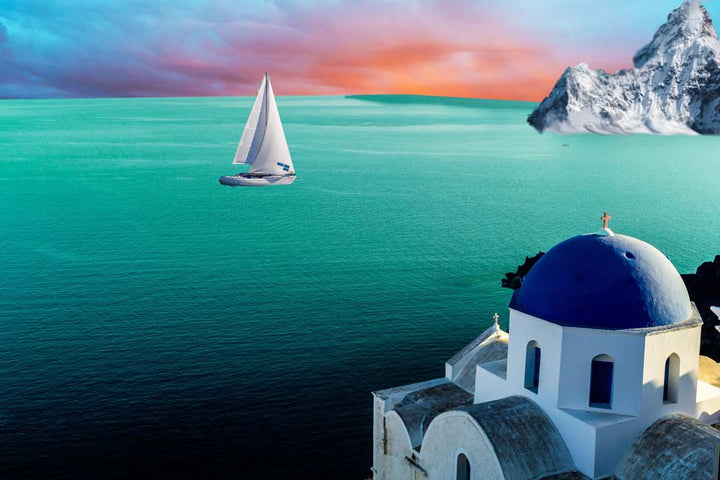 Santorini Greece Painting