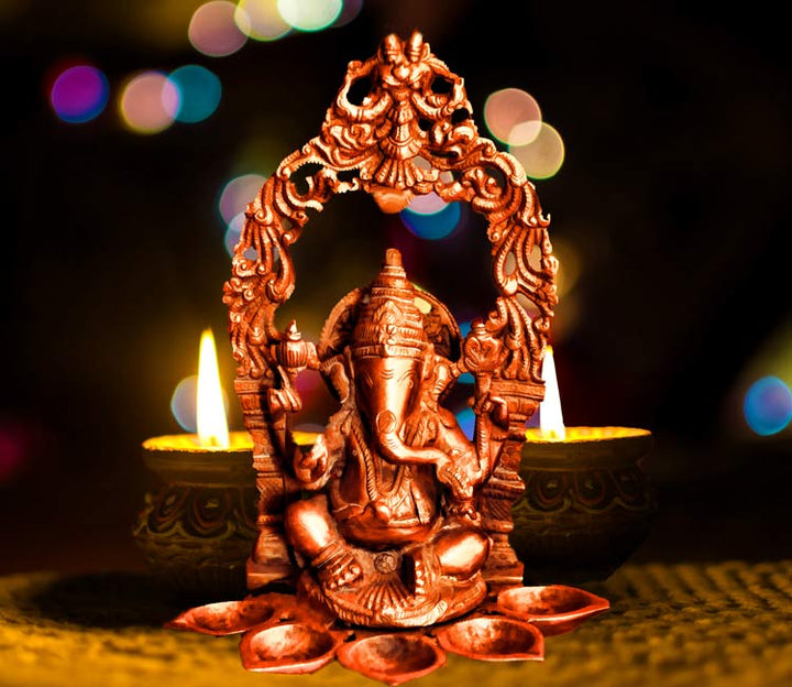 Ganesha Diya Painting
