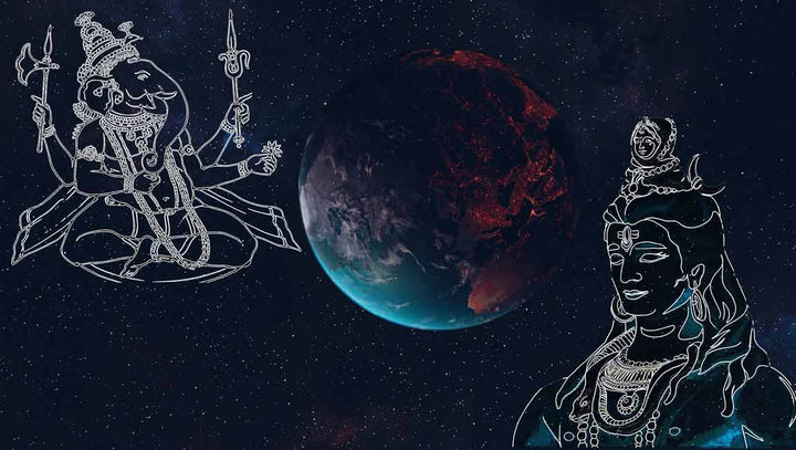 Shiv And Ganesha Painting