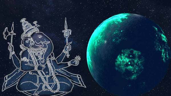 Ganesha Moon Painting