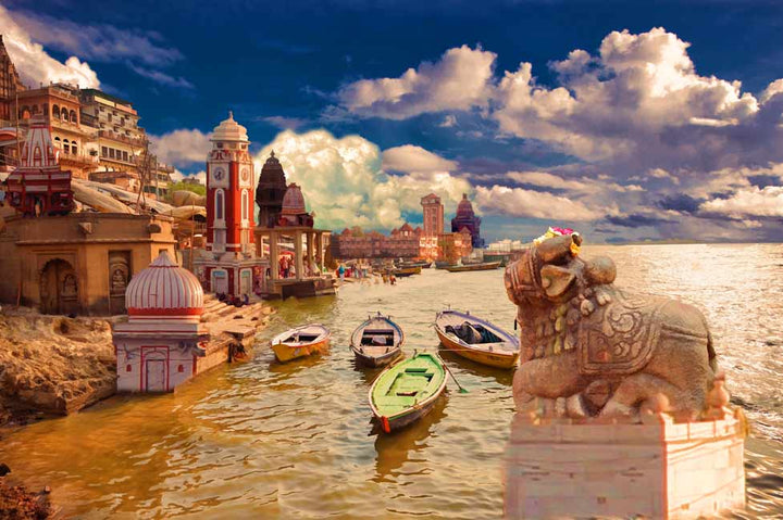 Ganga River Varanasi Painting