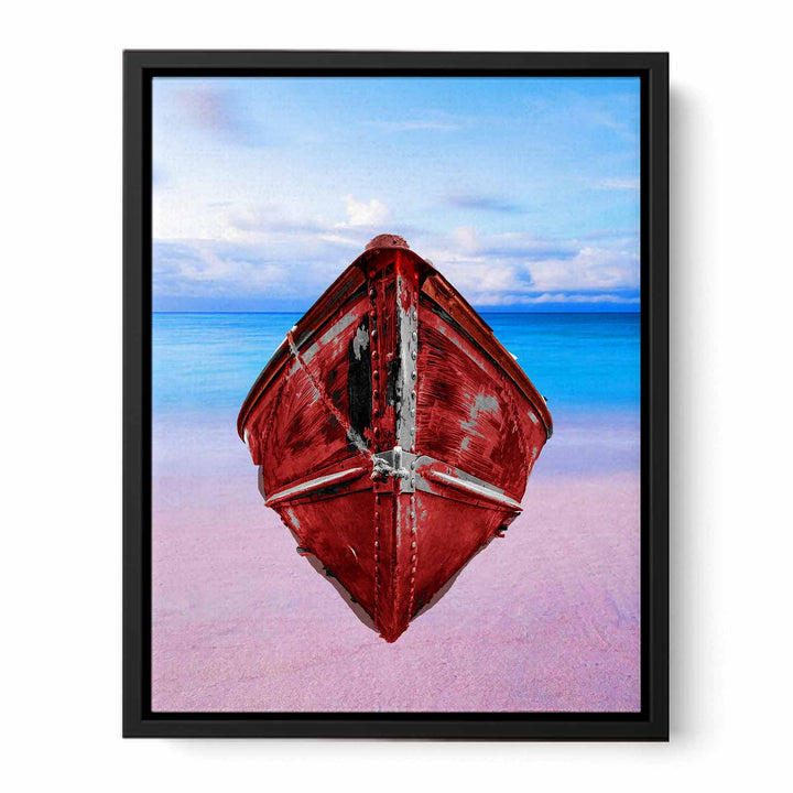 Red Boat Painting 