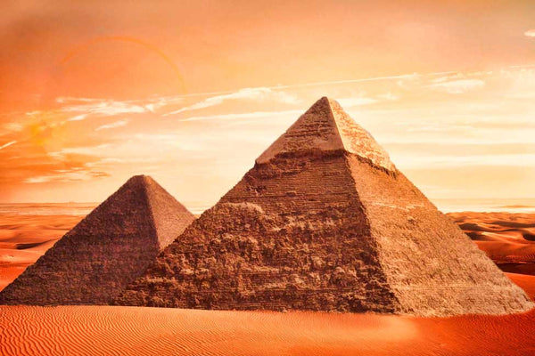 Orange Pyramid Painting