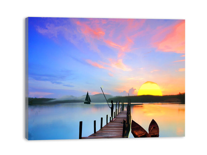Jetty Fisherman Painitng 