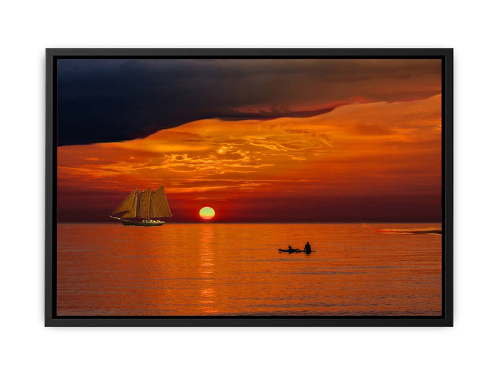 Fisherman  and Ship Painting 