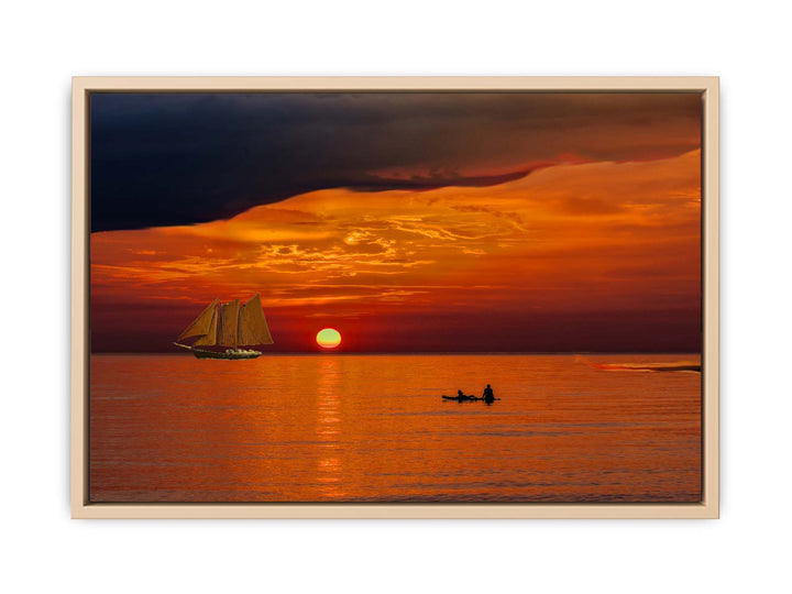 Fisherman  and Ship Painting 
