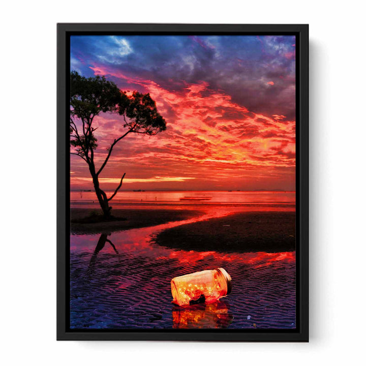 Glimmering  Sunset Painting 