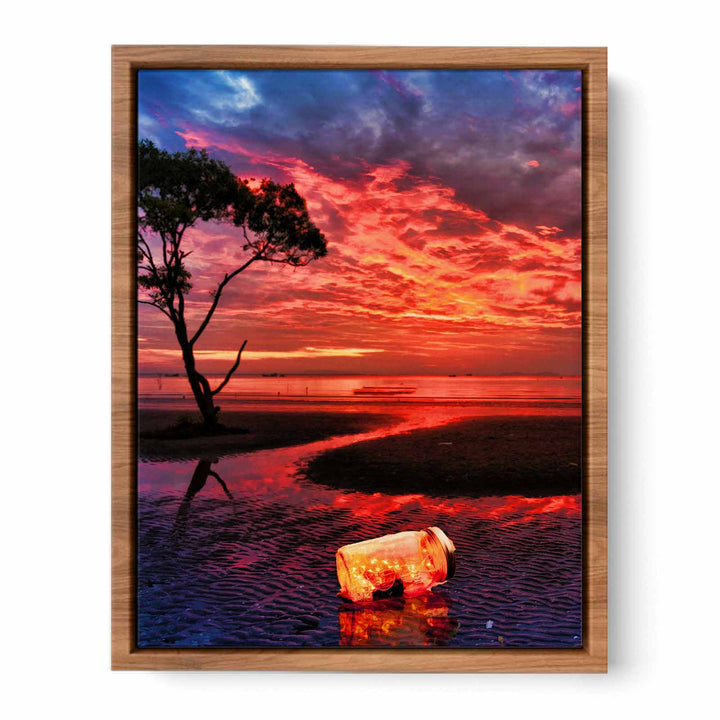 Glimmering  Sunset Painting 