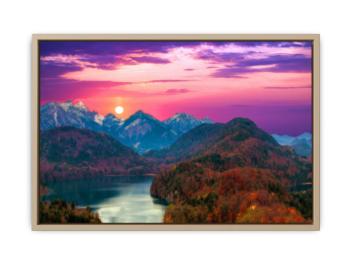 Lake Landscape Painting 