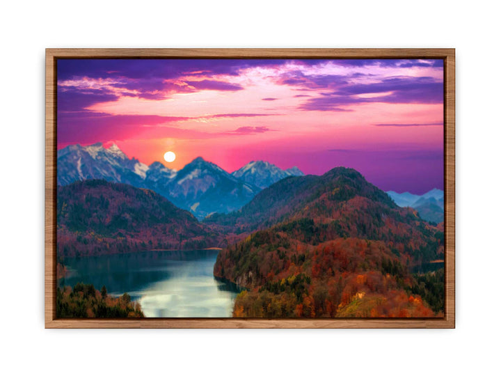 Lake Landscape Painting 