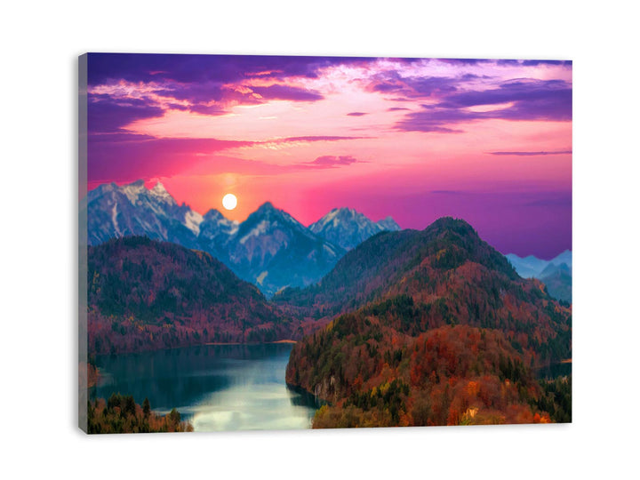 Lake Landscape Painting 
