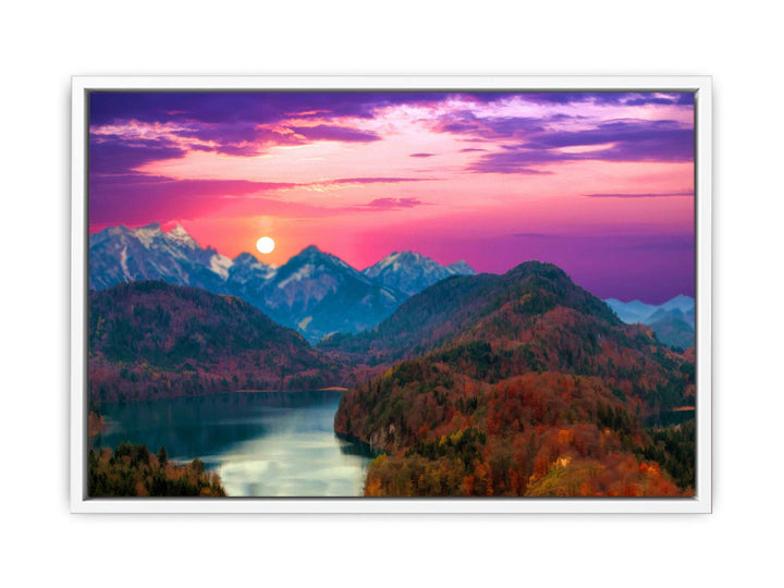 Lake Landscape Painting 