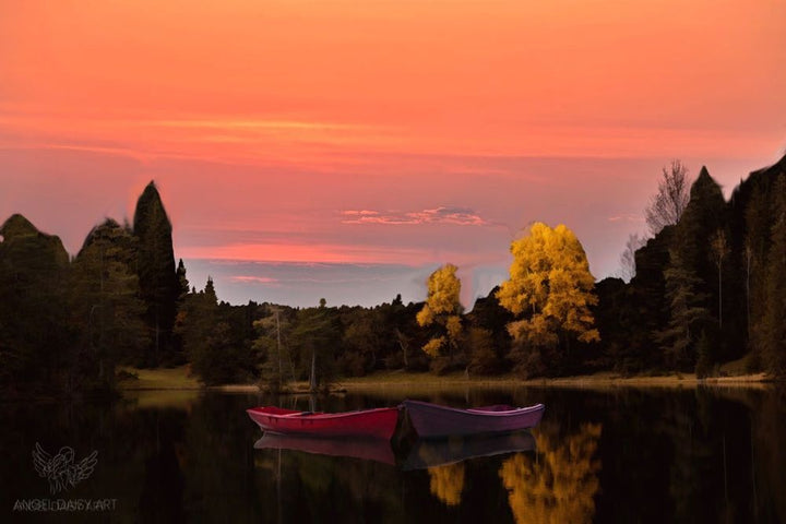 Landscape and Lake Painting