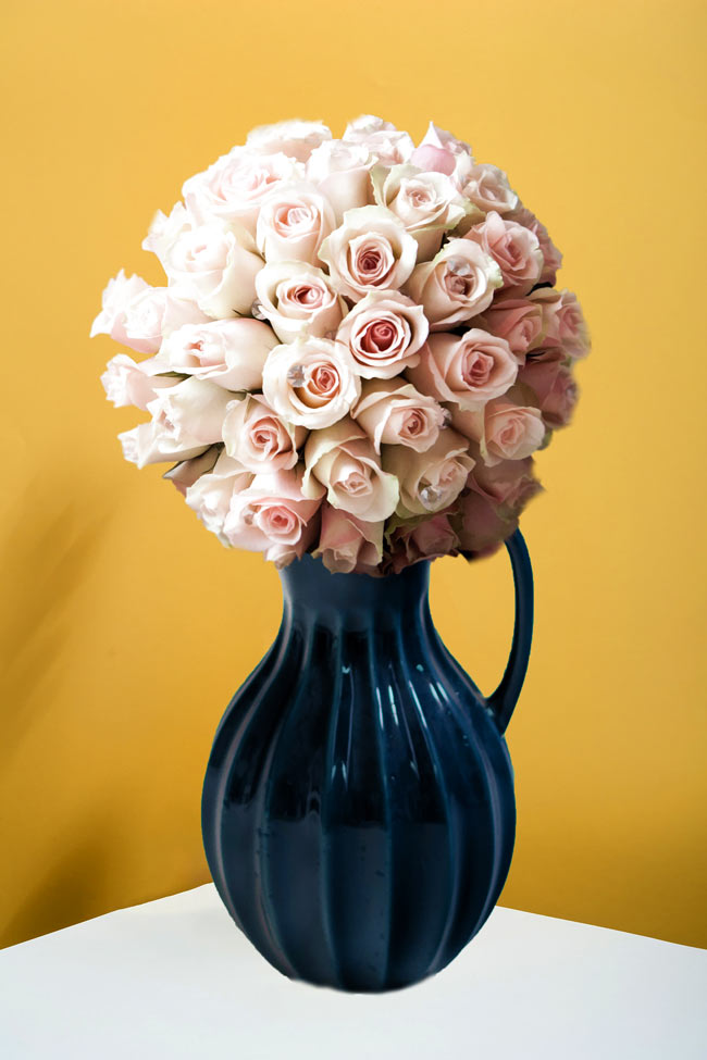 Blue Flower Vase Painting
