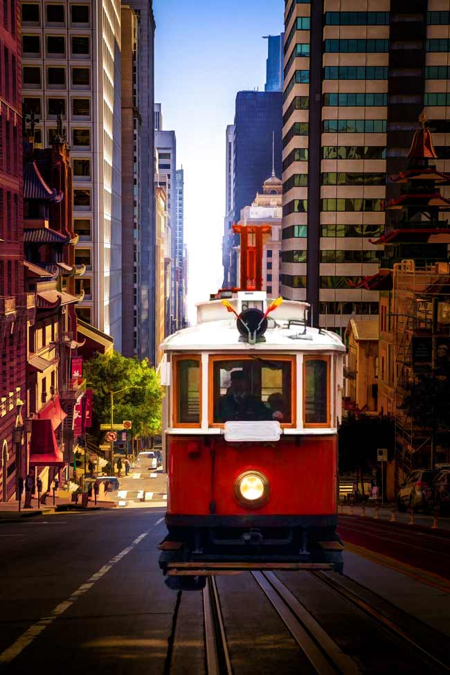 Building Tram Painting