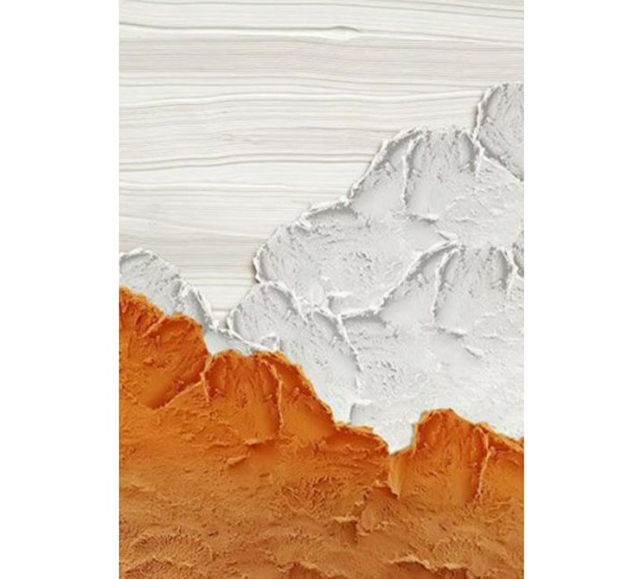Orange Modern Abstract Painting 