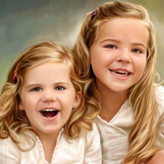 Children's Portrait Paintings 