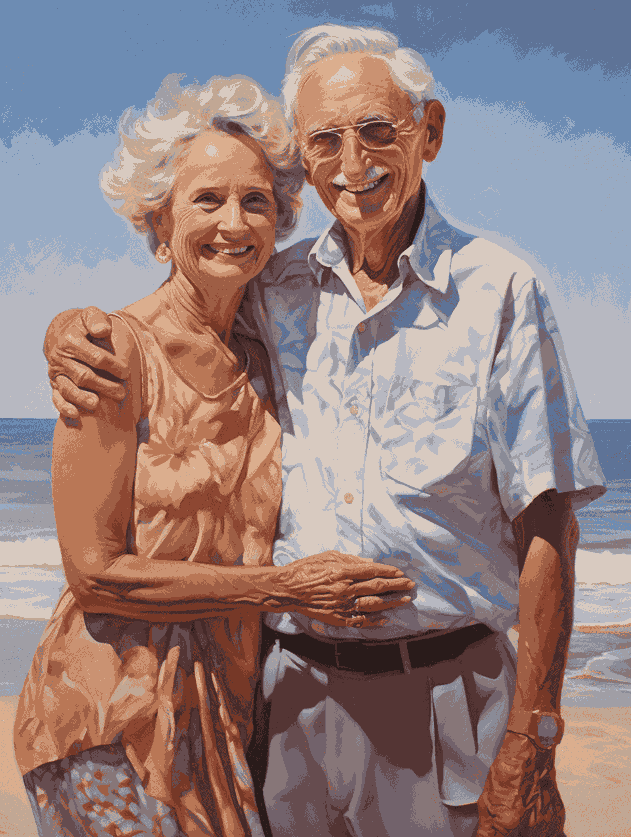 Beach Portrait Painting