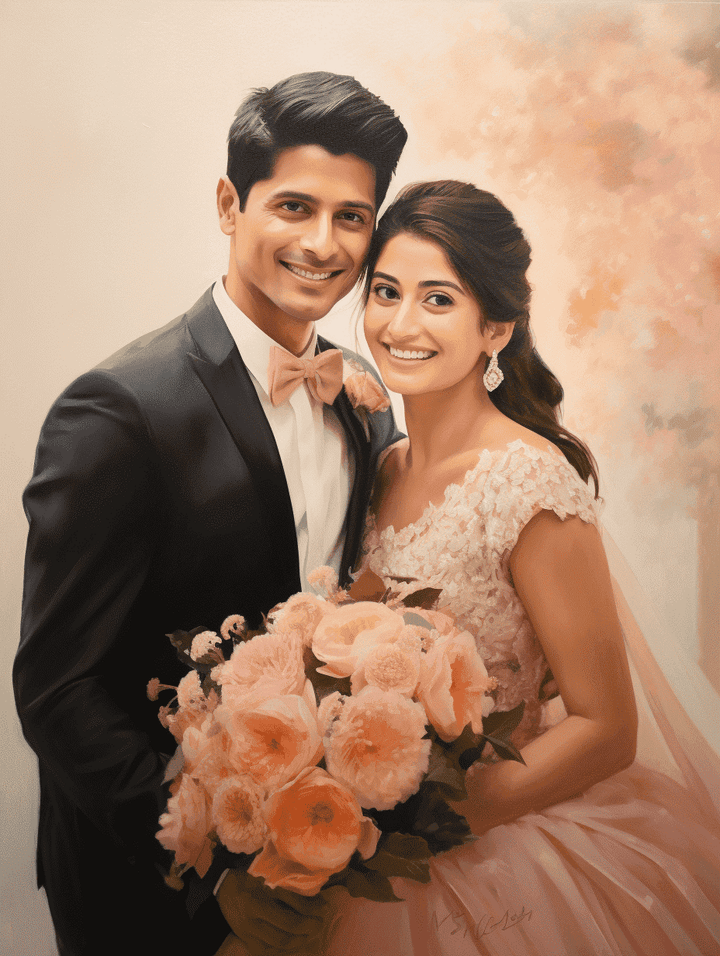 Couple Portrait Painting