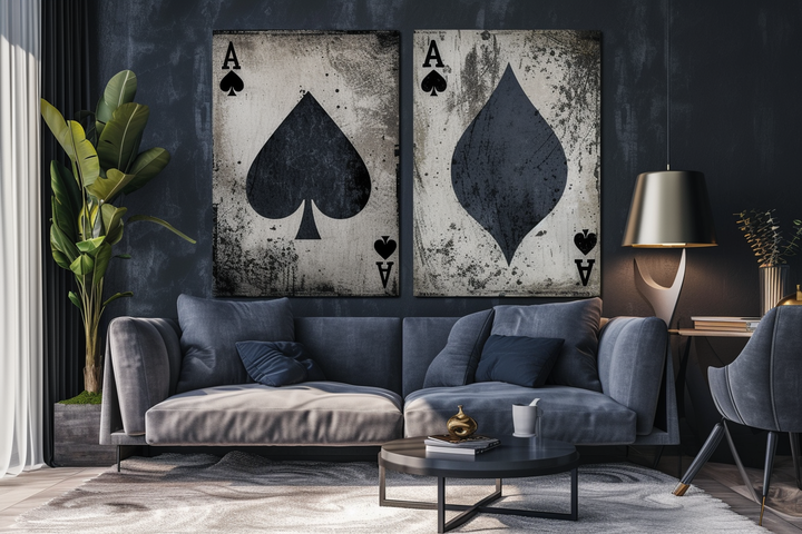 Poker Spade Panel Art
