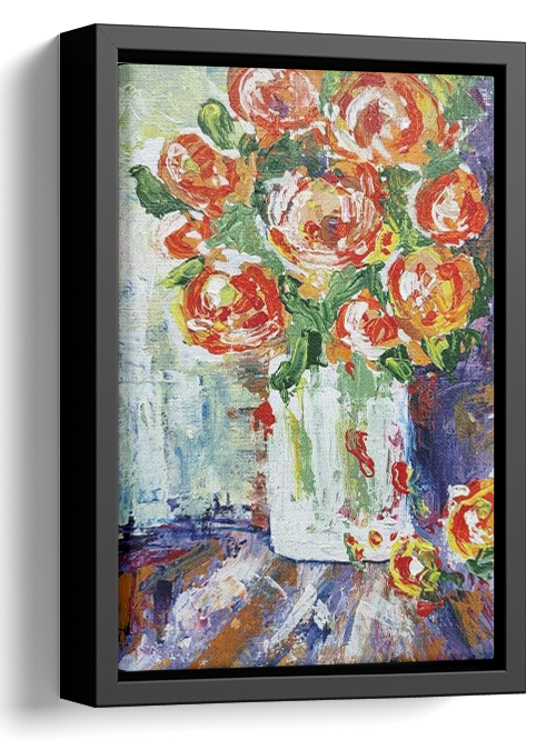 Original Floral Oil Painting 
