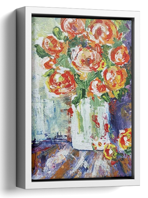 Original Floral Oil Painting 